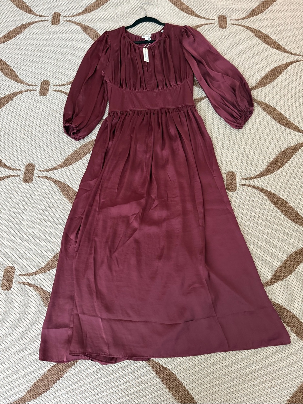 Max Studio Mauve-Pink Pleated Blouse